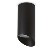 Maclean MCE360 B Luminária de superfície/tubo, spot, redonda, alumínio, GU10, 55x130mm, preta + Lâmpada LED Maclean Energy MCE437 WW GU10 7W branco quente 3000K, 220-240V~, 50/60Hz,