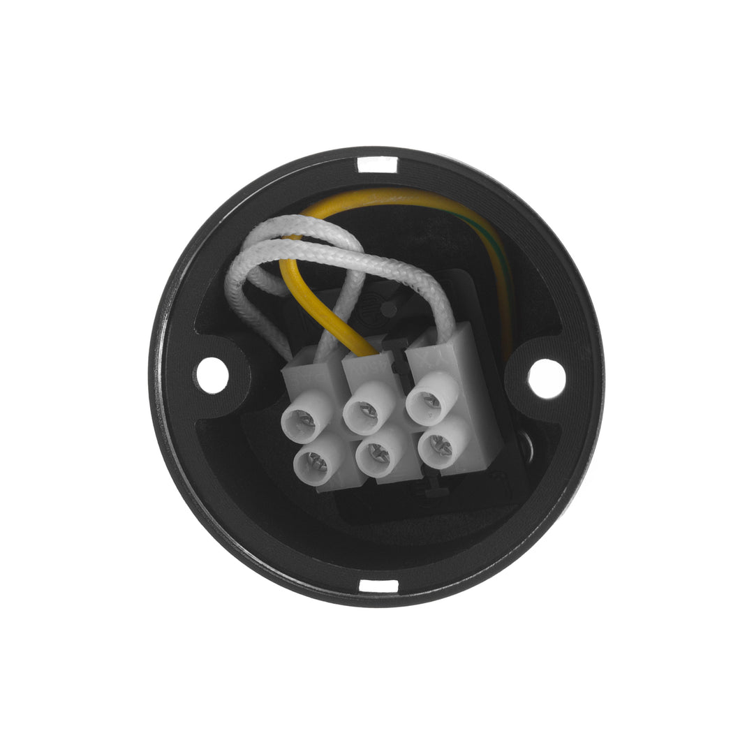 Maclean MCE360 B Luminaria/tubo de superficie, spot, redondo, aluminio, GU10, 55x130mm, color negro, 3pcs + bombilla LED GU10 7W Maclean Energy MCE437 NW blanco neutro 4000K, 220-240V~, 50/60Hz 3pcs
