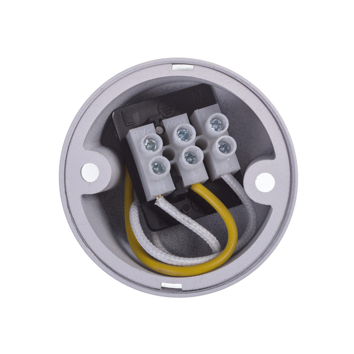 Maclean MCE361 W Luminaria/tubo de superficie, spot, redondo, aluminio, GU10, 55x130mm, blanco 3pcs+LED bombilla GU10 7W Maclean Energy MCE437 NW blanco neutro 4000K, 220-240V~, 50/60Hz 3pcs