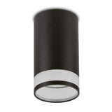 Maclean MCE361 B Luminária/tubo de montagem superficial, spot, redondo, alumínio, GU10, 55x130 mm, preto + Lâmpada LED Maclean Energy MCE437 NW GU10 7 W, branco neutro 4000 K, 220-240 V~, 50/60 Hz, 490 lm