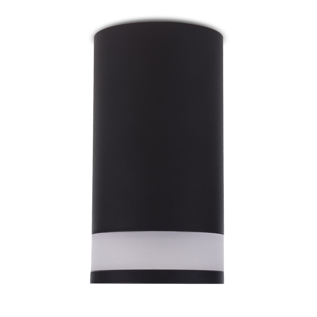 Maclean MCE361 B Luminaria de superficie / tubo, spot, redondo, aluminio, GU10, 55x130mm, color negro 3pcs+ Bombilla LED GU10 7W Maclean Energy MCE437 NW blanco neutro 4000K, 220-240V~, 50/60Hz, 490 3pcs