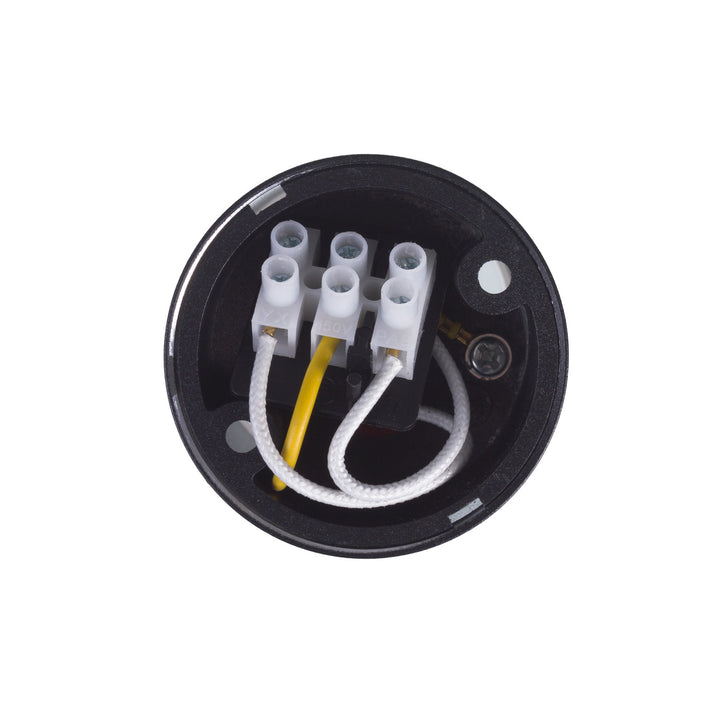 Maclean MCE361 B Luminaria de superficie / tubo, spot, redondo, aluminio, GU10, 55x130mm, color negro 3pcs+ Bombilla LED GU10 7W Maclean Energy MCE437 NW blanco neutro 4000K, 220-240V~, 50/60Hz, 490 3pcs