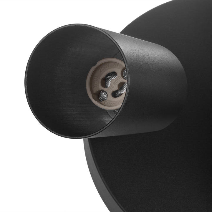 Maclean MCE362 B Plafón, spot, móvil, aluminio, 3xGU10, 55x90mm, negro mate + bombilla LED GU10 7W Maclean Energy MCE437 NW blanco neutro 4000K, 220-240V~, 50/60Hz 3pcs