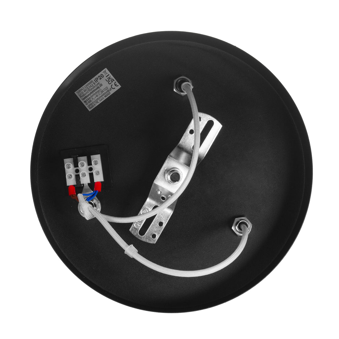Maclean MCE362 B Plafón, spot, móvil, aluminio, 3xGU10, 55x90mm, negro mate + bombilla LED GU10 7W Maclean Energy MCE437 NW blanco neutro 4000K, 220-240V~, 50/60Hz 3pcs