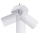 Maclean MCE364 W Luminaria empotrable / de tubo, spot, redonda, aluminio, GU10, 55x130mm, blanco + bombilla LED GU10 7W Maclean Energy MCE437 WW blanco cálido 3000K, 220-240V~, 50/60Hz, 490lm