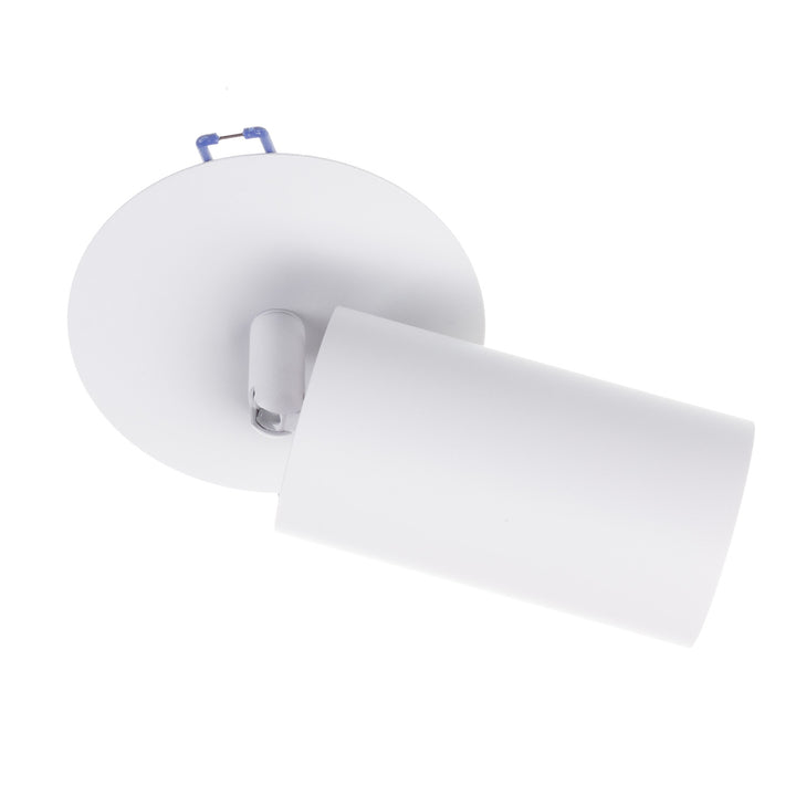 Luminária de encastrar/tubular Maclean MCE364 W, spot, redonda, alumínio, GU10, 55x130 mm, branca, 3 unidades+ Lâmpada LED Maclean Energy MCE437 WW GU10 7 W, branca quente, 3000 K, 220-240 V~, 50/60 Hz, 3 unidades