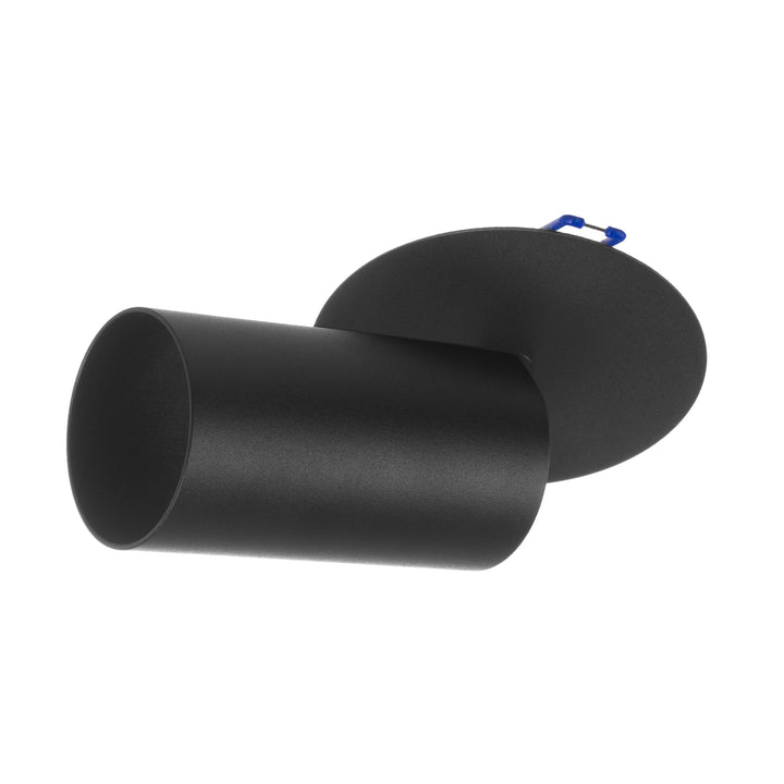 Maclean MCE364 B Luminária de encastrar/tubular, spot, redonda, alumínio, GU10, 55x130mm, preta + lâmpada LED GU10 7W Maclean Energy MCE437 WW branco quente 3000K, 220-240V~, 50/60Hz, 490lm