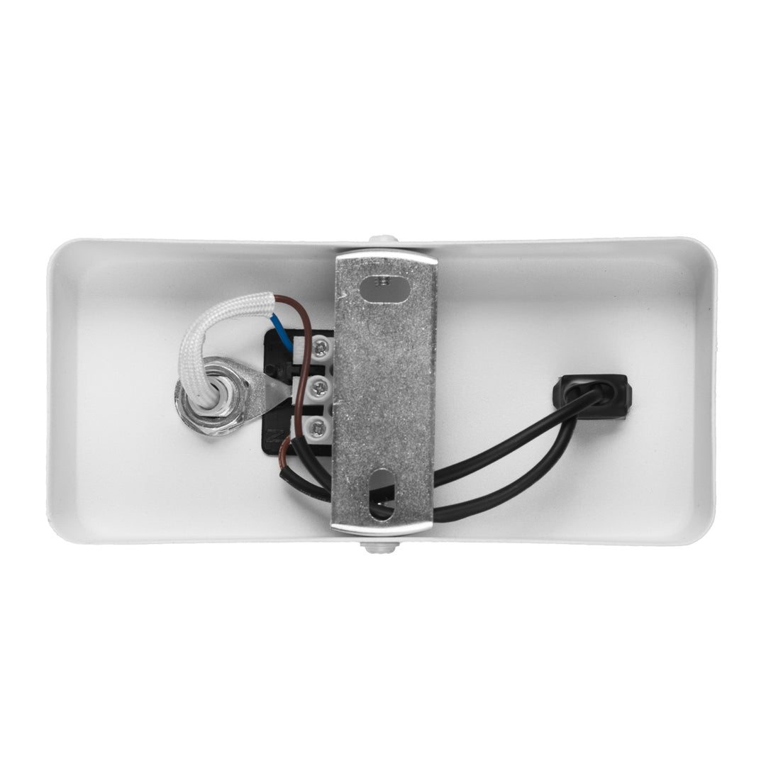 Aplique / lámpara de pared Maclean, spot, redondo, GU10, con interruptor 55x90mm, blanco, MCE369 W 2pcs+ Bombilla LED GU10 7W Maclean Energy MCE437 WW blanco cálido 3000K, 220-240V~, 50/60Hz, 2pcs
