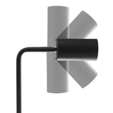 Maclean MCE370 B Candeeiro de mesa GU10, spot, redondo, GU10, com interruptor 55x90mm, preto + lâmpada LED GU10 7W Maclean Energy MCE437 NW branco neutro 4000K, 220-240V~, 50/60Hz, 490 lúmens