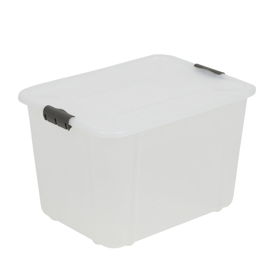 BranQ Velur 30L Contenedor de almacenamiento con tapa transparente