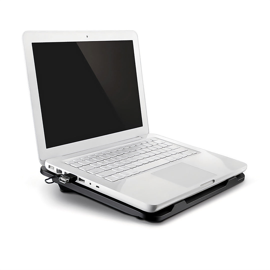 Almofada de refrigeração silenciosa Media-Tech para portáteis de 15,6" e mais pequenos, silenciosa, potente, ventoinhas de 13,5 cm, porta USB pass-through