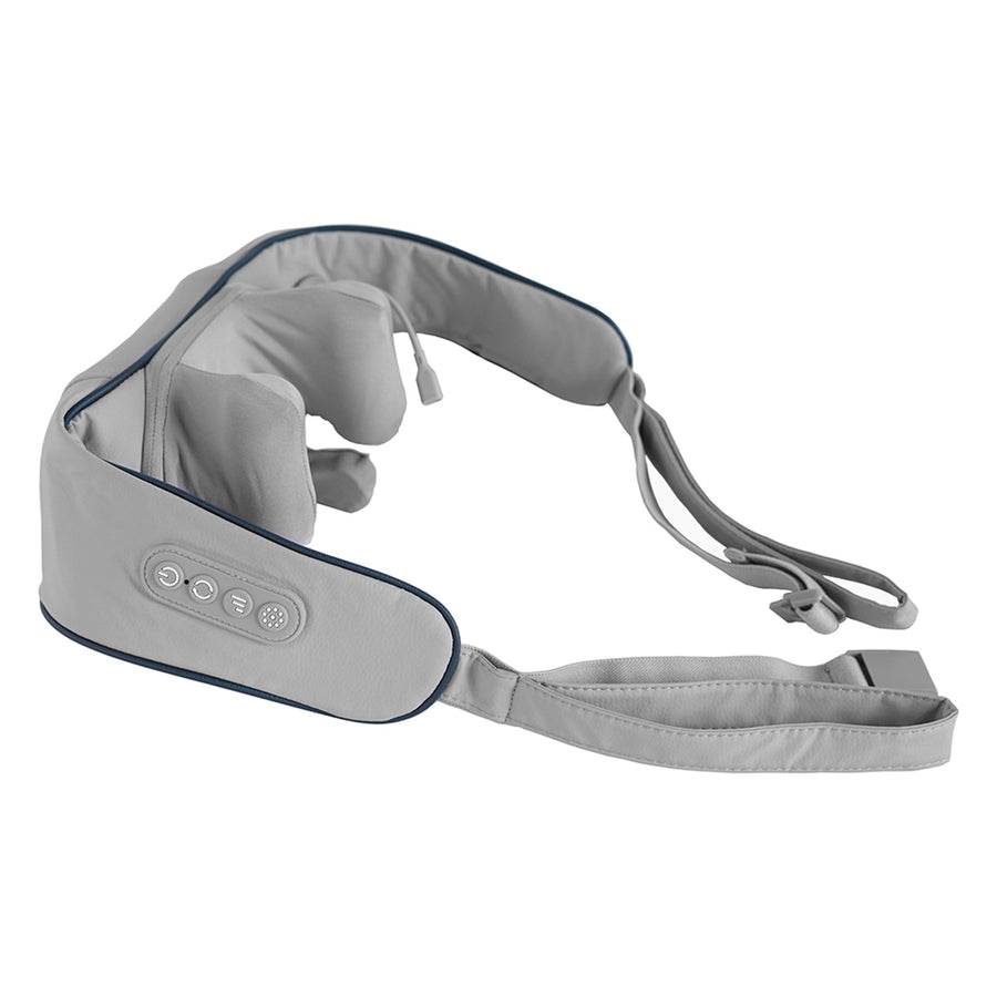 Massajador de Ombros e Pescoço Media-Tech. Shiatsu, Mãos de Imitação 5D, 6 Cabeças de Massagem, 3 Modos, 3 Velocidades, Sem fios, Porta de Carregamento USB-C