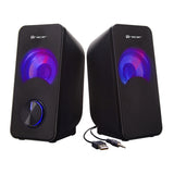 Colunas Tracer RGB com retroiluminação, 6 W RMS, fonte de alimentação USB, loop