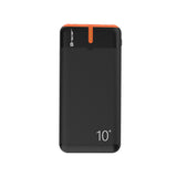 Tracer Powerbank, 10000 mAh, preto e laranja, USB C, 2A, Energo