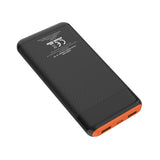Tracer Powerbank, 10000 mAh, preto e laranja, USB C, 2A, Energo