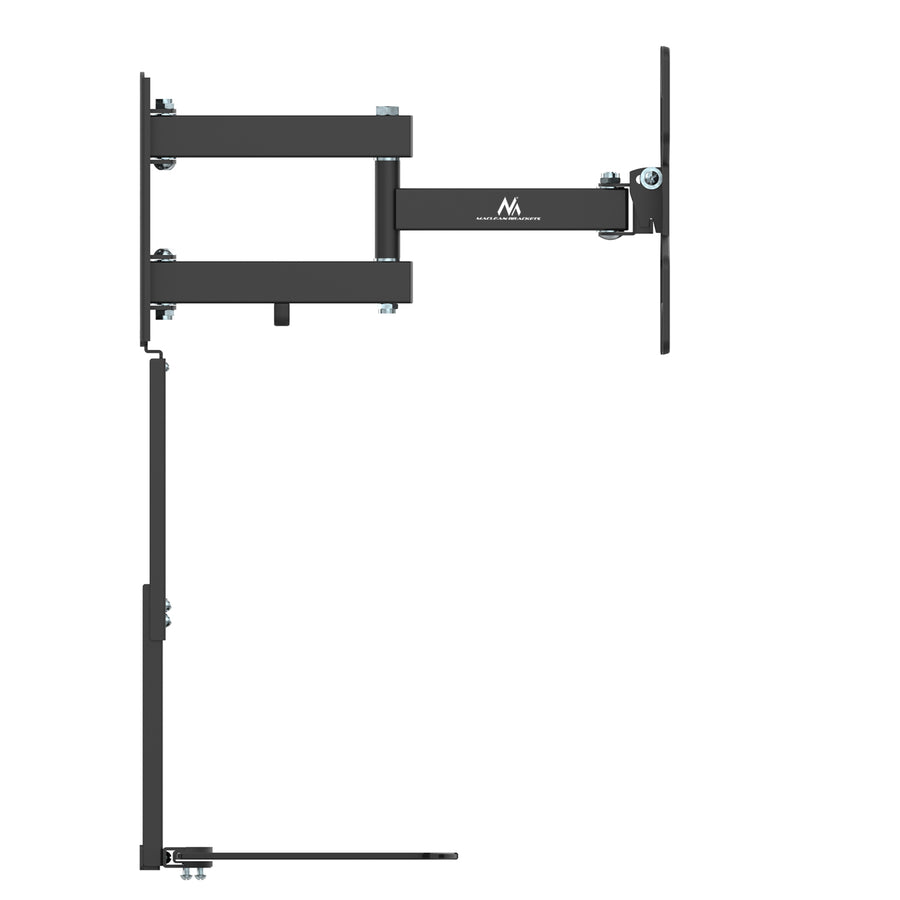 Suporte de TV Maclean com prateleira para DVD, VESA 200x200, 23"-43", 25 kg, MC-771A + HDMI 2.0 4K 3D UHD 1,8 m CABO 48 bits