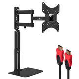 Suporte de TV Maclean com prateleira para DVD, VESA 200x200, 23"-43", 25 kg, MC-771A + HDMI 2.0 4K 3D UHD 1,8 m CABO 48 bits