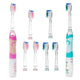 Escova de dentes sónica para criança SEAGO, rosa, 3 pontas, SG-977 rosa + Escova de dentes sónica para criança SEAGO, verde, 3 pontas, SG-977 verde