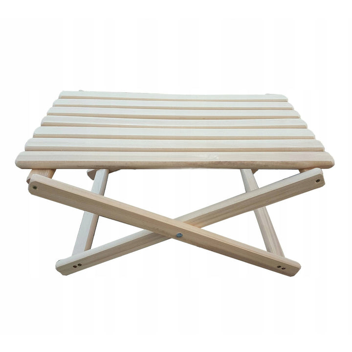 Woodok Conjunto de 2 tumbonas de playa, Color amarillo | Incluida mesa de centro de madera