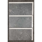 Azulejos autocolantes para chão e parede Fliesana, conjunto de 3, impermeáveis, design em pedra natural, cinzento escuro
