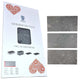 Azulejos autocolantes para chão e parede Fliesana, conjunto de 3, impermeáveis, design em pedra natural, cinzento escuro