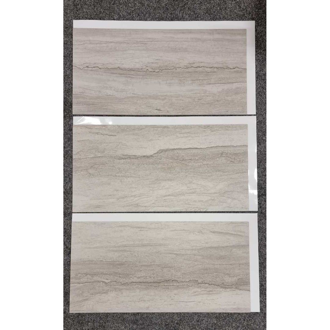Fliesana Baldosas autoadhesivas para paredes y suelos, juego de 3, impermeable, dibujo de piedra natural (acantilado)