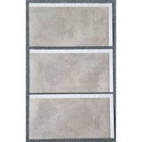 Azulejos autocolantes para parede e pavimento Fliesana, conjunto de 3, impermeáveis, cinzento claro
