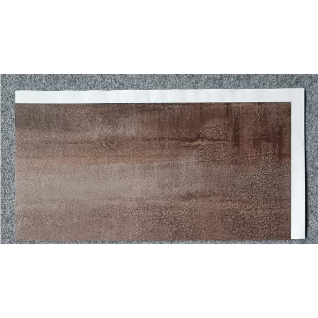 Azulejos autocolantes para pavimento e parede Fliesana, conjunto de 3, impermeáveis, design em pedra natural, cor ferrugem