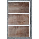 Azulejos autocolantes para pavimento e parede Fliesana, conjunto de 3, impermeáveis, design em pedra natural, cor ferrugem