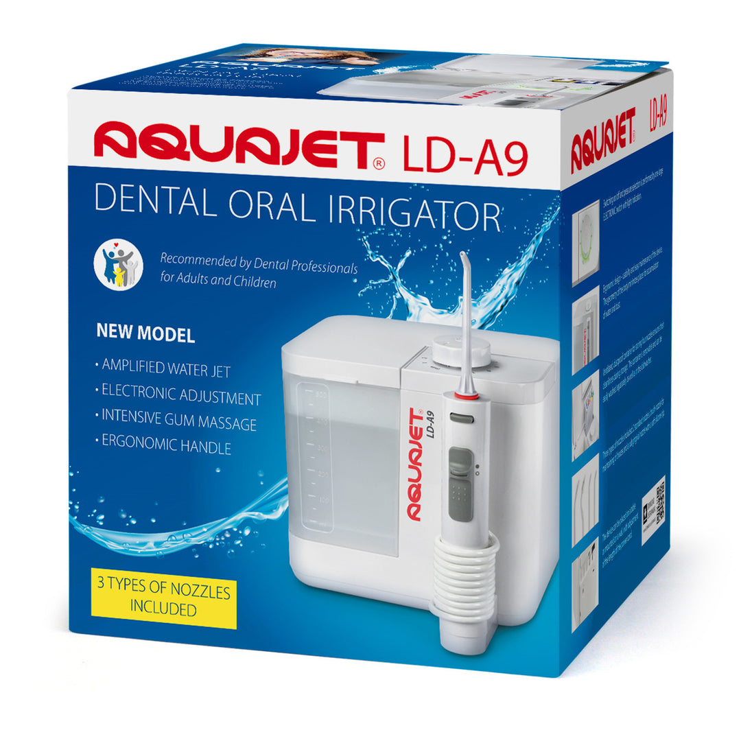 Irrigador Aquajet, control electrónico, recipiente de 500 ml, 4 puntas, LD-A9