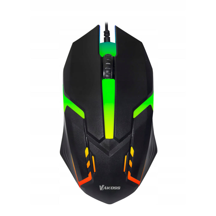 Rato para jogos Vakoss, retroiluminação RGB, 1000 DPI, TM-5133K
