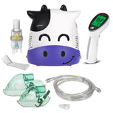 Inalador infantil Promedix PR-810, Fudge, Nebulizador, Máscara, Conjunto de Filtro + Termómetro Médico Infravermelho sem Contacto Promedix PR-960