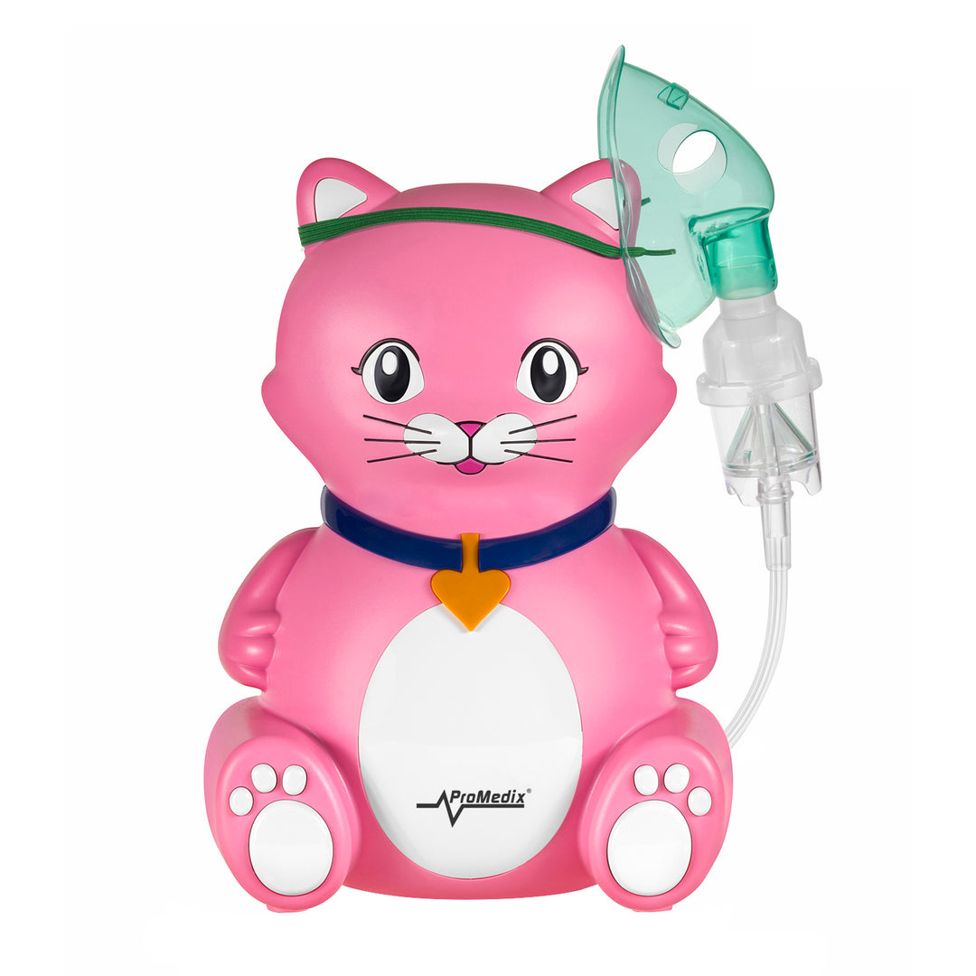 Inalador infantil ProMedix, conjunto nebulizador, máscaras, filtros, PR-816 + termómetro médico infravermelho sem contacto Promedix PR-960