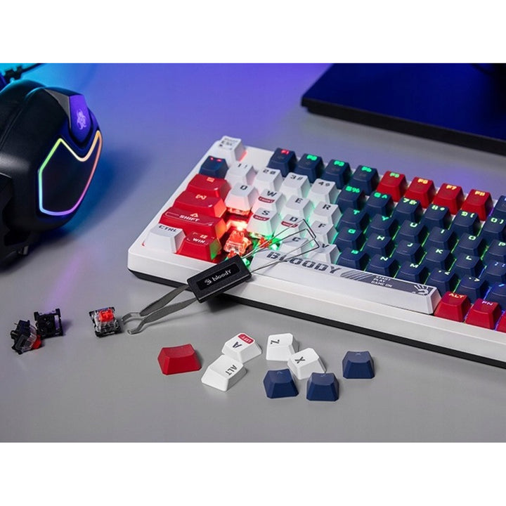 Teclado mecânico desportivo USB azul marinho A4TECH BLOODY S98 (Switches BLMS Red Plus)