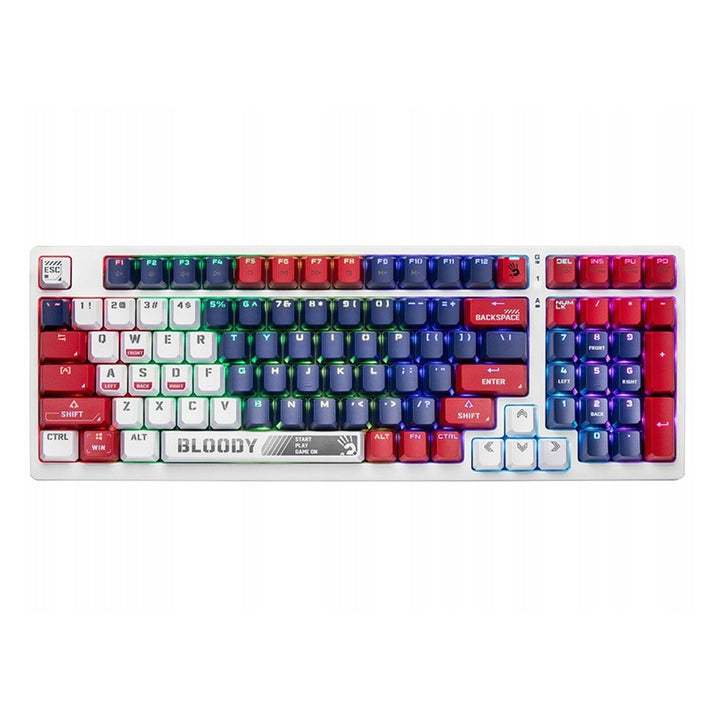 Teclado mecânico desportivo USB azul marinho A4TECH BLOODY S98 (Switches BLMS Red Plus)