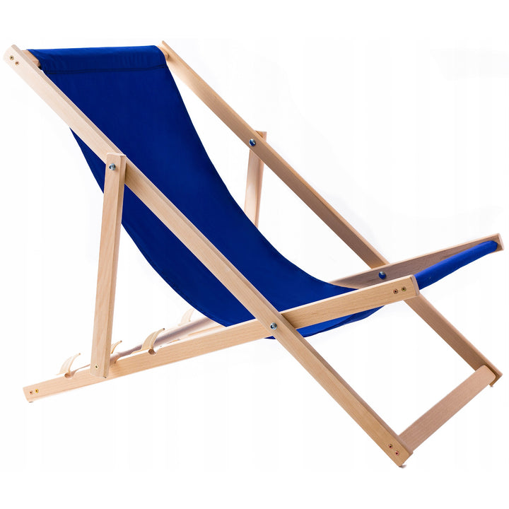 Conjunto de quatro espreguiçadeiras Woodok, espreguiçadeira dobrável, azul