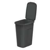 Balde do lixo Keden, capacidade 35 litros, preto, COMPACT Q PLUS