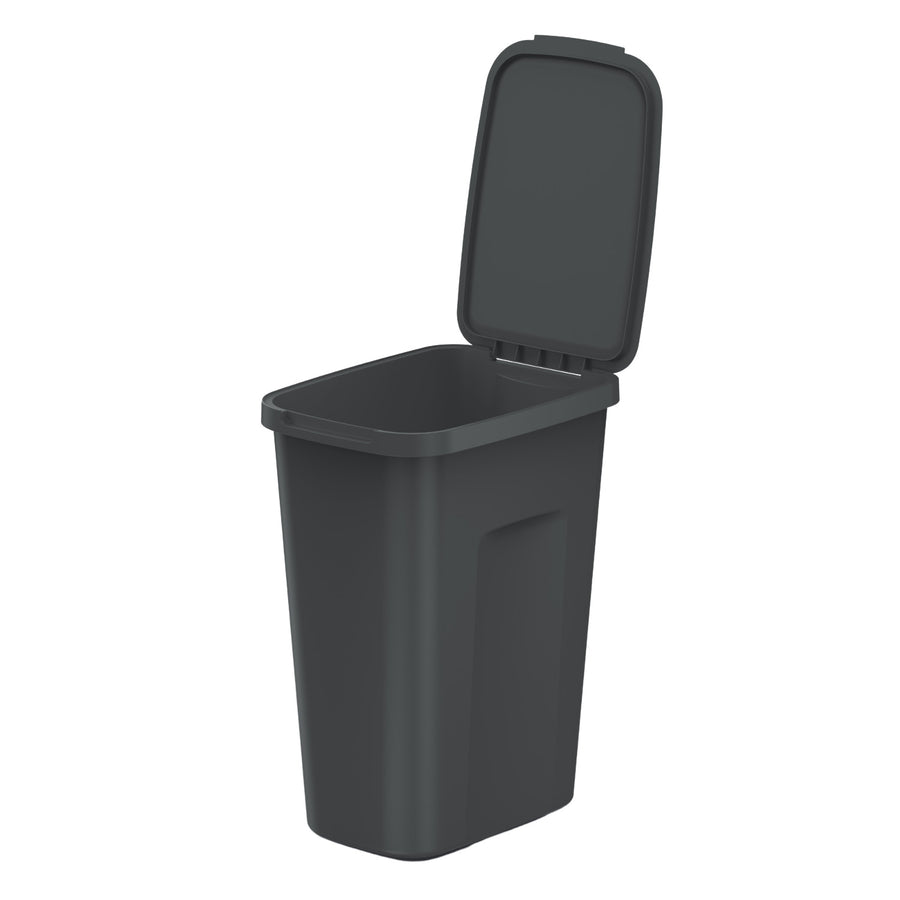Balde do lixo Keden, capacidade 35 litros, preto, COMPACT Q PLUS
