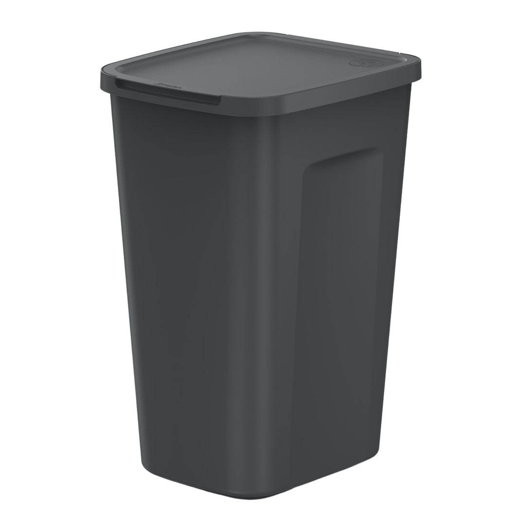 Balde do lixo Keden, capacidade 50 litros, preto, COMPACT Q PLUS