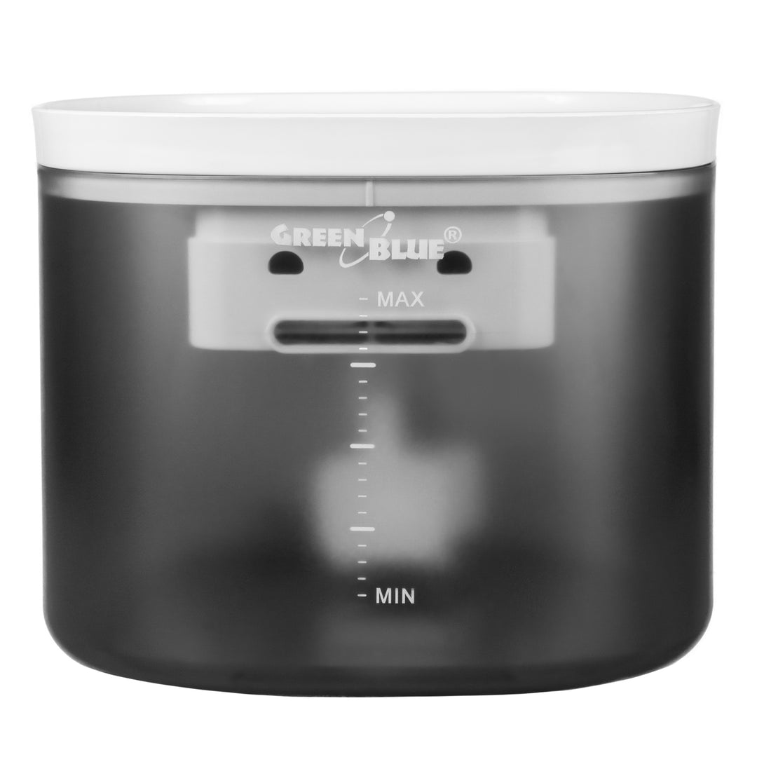 GreenBlue dispensador automático de agua / bebedero para mascotas, 3L, USB 5V1A, GB392 + GreenBlue dispensador automático de comida / comedero para mascotas, 6L, USB 5V1A, GB393