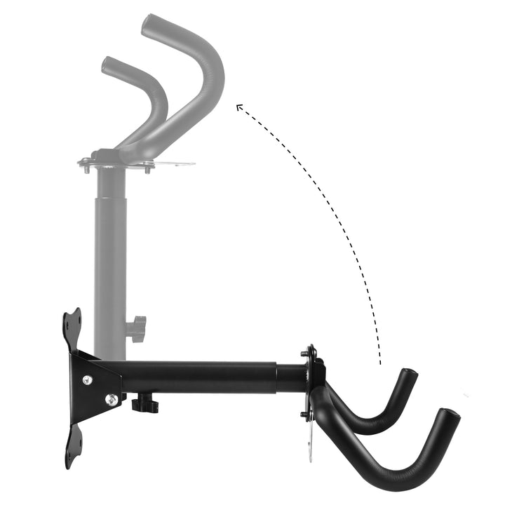 Soporte de pared para bicicletas Maclean, horizontal, acero, carga máx. 30 kg, MC-484, 2 piezas