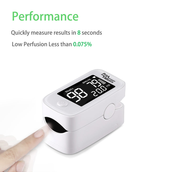 Promedix PR-870 Pulsioxímetro médico con LED HD de 1,5" + termómetro médico por infrarrojos sin contacto Promedix PR-960