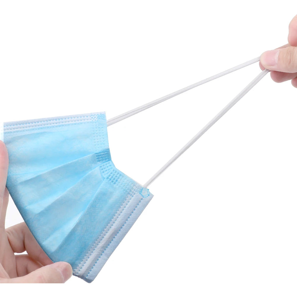Promedix inhalador nebulizador inalámbrico portátil / de mano, kit, mascarillas, PR-835 + 2x Mascarillas médicas CE EN 14683:2019 - kit - color azul 10 piezas Promedix PR-280 BFE>98%...