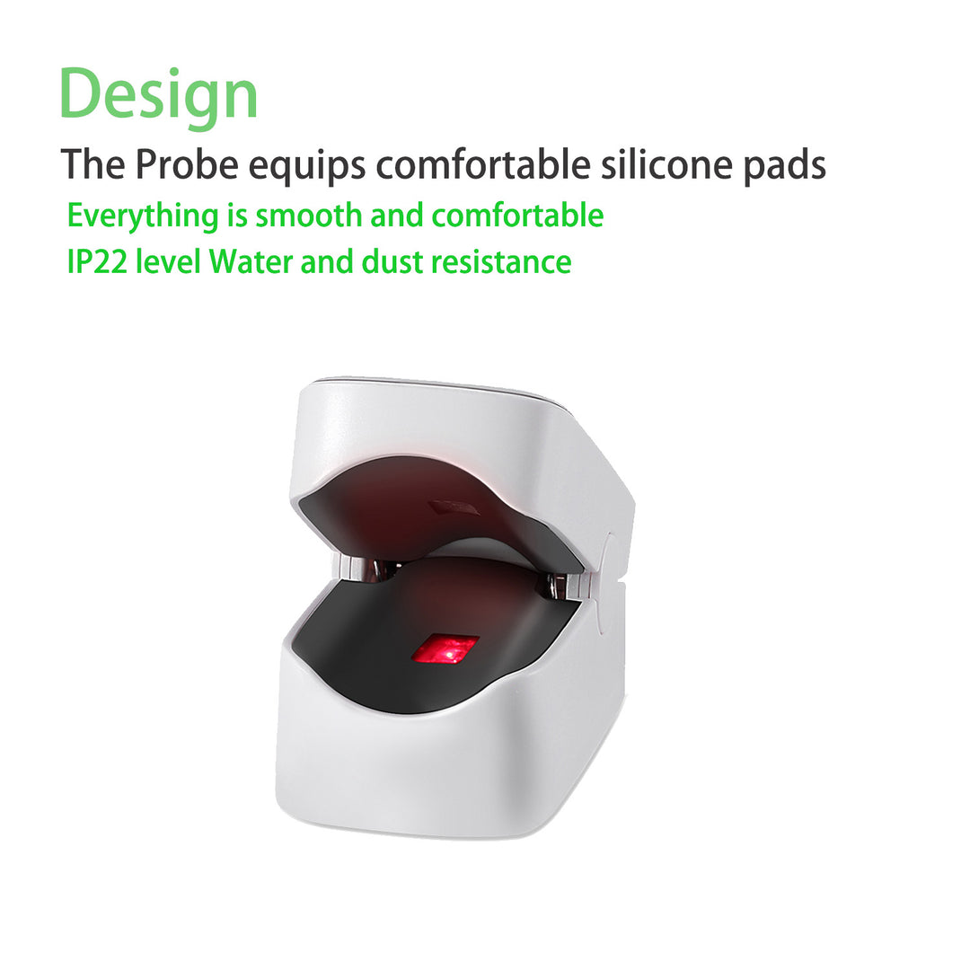 Promedix PR-870 1.5" HD LED pulsioxímetro pulsioxímetro médico + 2x Mascarillas médicas CE EN 14683:2019 - set - color azul 10 piezas Promedix PR-280 BFE>98%...