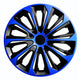 Tapacubos universal 16'' NRM Strong Duo azul/negro 1 pieza