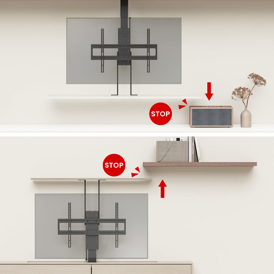 Agarre eléctrico de techo y suelo, extraíble Maclean, 43''-88'', VESA 600x400, máx. 60kg, 100-240V AC,50/60Hz