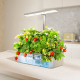 Sistema inteligente de cultivo interior GreenBlue, maceta SMART, capacidad de 4 l, para 12 plantas, LED de espectro completo, GB133