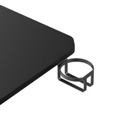 Escritorio para juegos NanoRS, negro, con soporte para auriculares y vasos, max. 75kg, dimensiones 1200x600x750mm, RS101