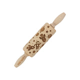 Rolo de massa gravado Goody Woody, 23,5 cm, madeira de faia, design Cosmos
