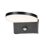 Rabalux Batida Aplique de exterior, sensor de movimiento, 9W, negro